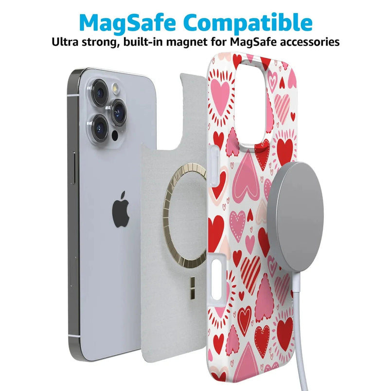 Love Struck | Heart Stickers Case Phone Case Casetry 