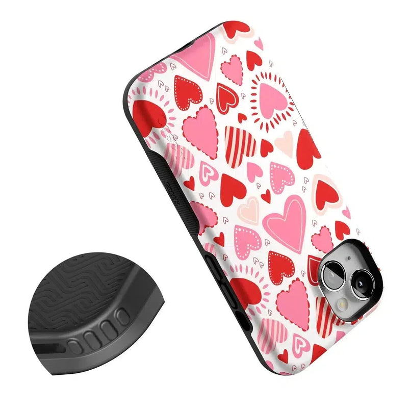 Love Struck | Heart Stickers Case Phone Case Casetry 