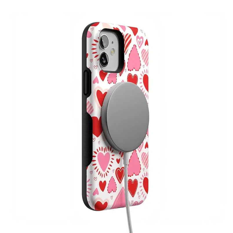 Love Struck | Heart Stickers Case Phone Case Casetry 