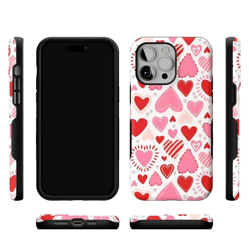 Love Struck | Heart Stickers Case Phone Case Casetry 