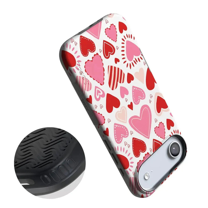 Love Struck | Heart Stickers Case Phone Case Casetry 