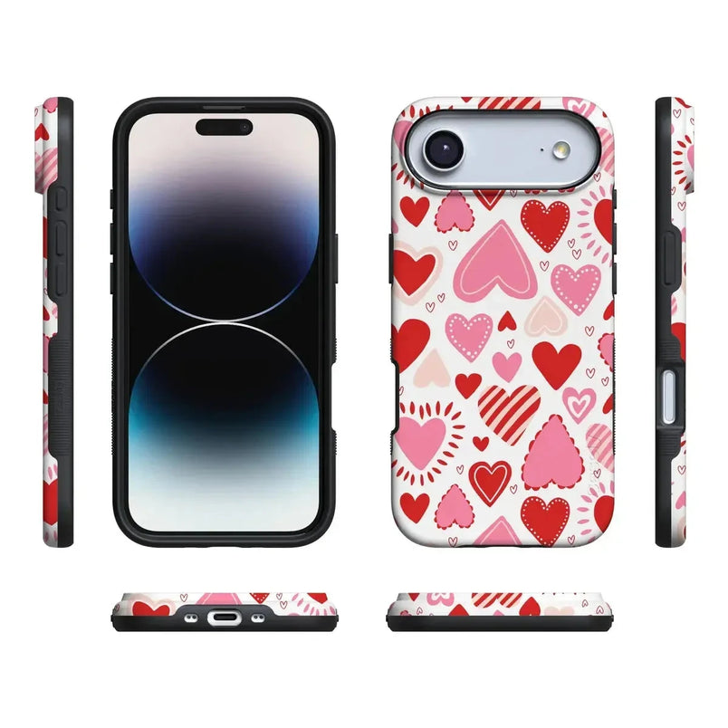 Love Struck | Heart Stickers Case Phone Case Casetry 