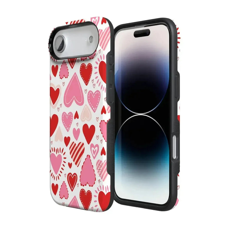Love Struck | Heart Stickers Case Phone Case Casetry