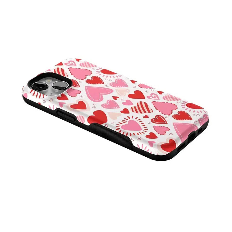 Love Struck | Heart Stickers Case Phone Case Casetry 