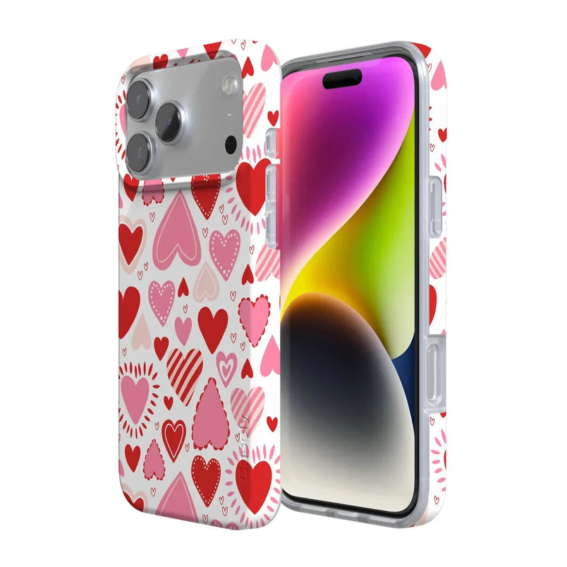 Love Struck | Heart Stickers Case Phone Case Casetry 