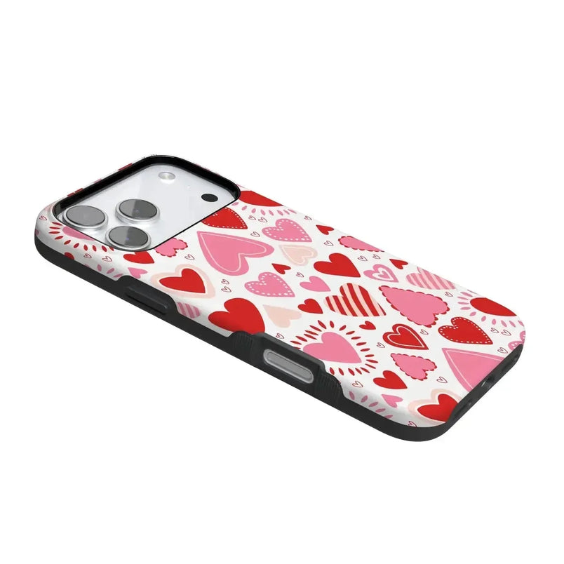 Love Struck | Heart Stickers Case Phone Case Casetry