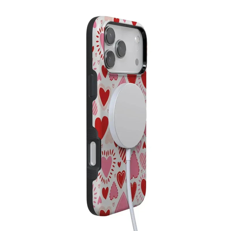 Love Struck | Heart Stickers Case Phone Case Casetry