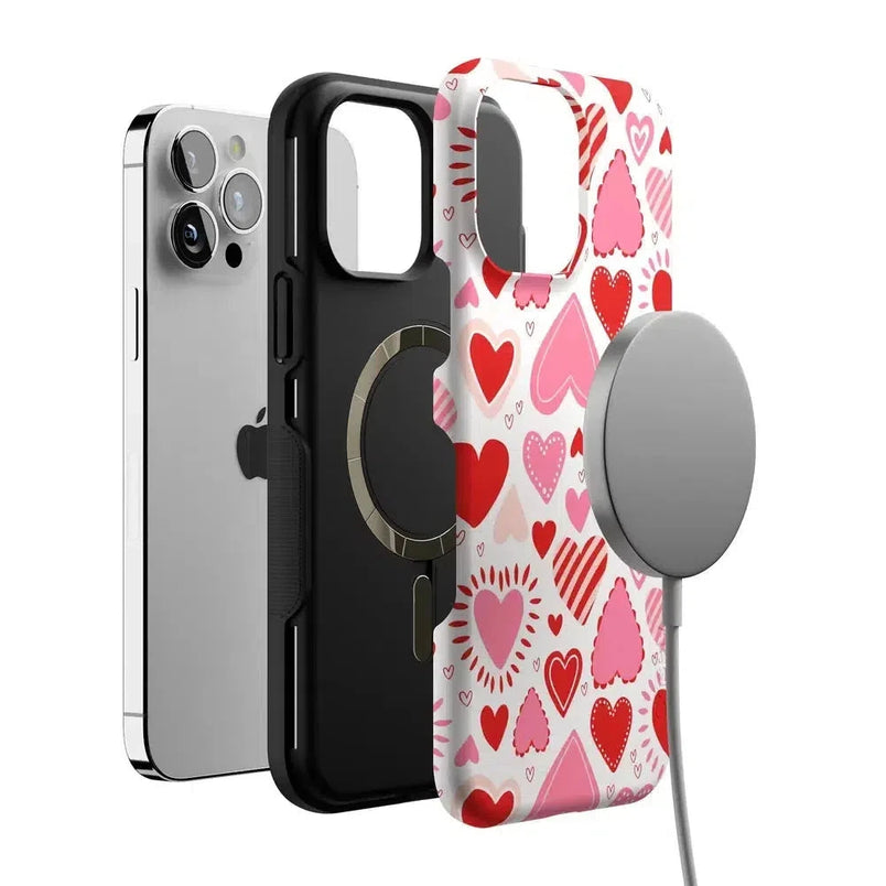 Love Struck | Heart Stickers Case Phone Case Casetry 