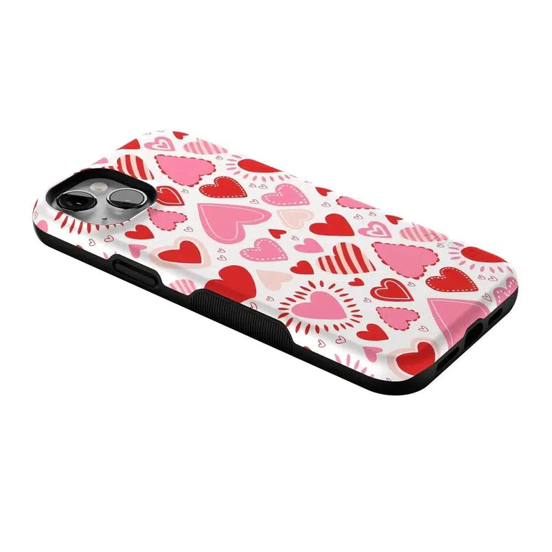Love Struck | Heart Stickers Case Phone Case Casetry 