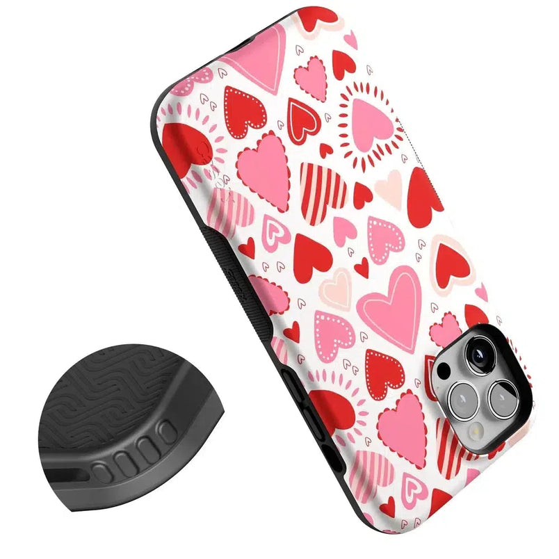 Love Struck | Heart Stickers Case Phone Case Casetry 