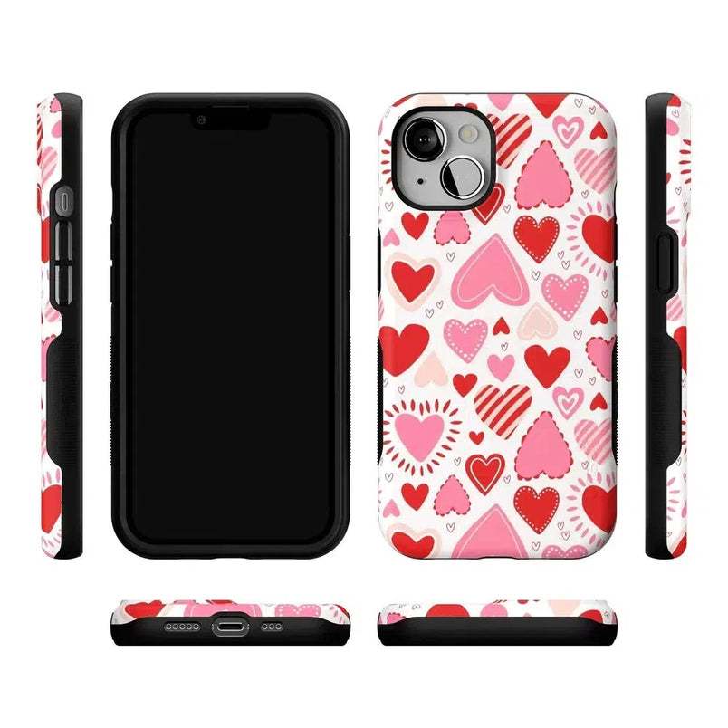 Love Struck | Heart Stickers Case Phone Case Casetry 