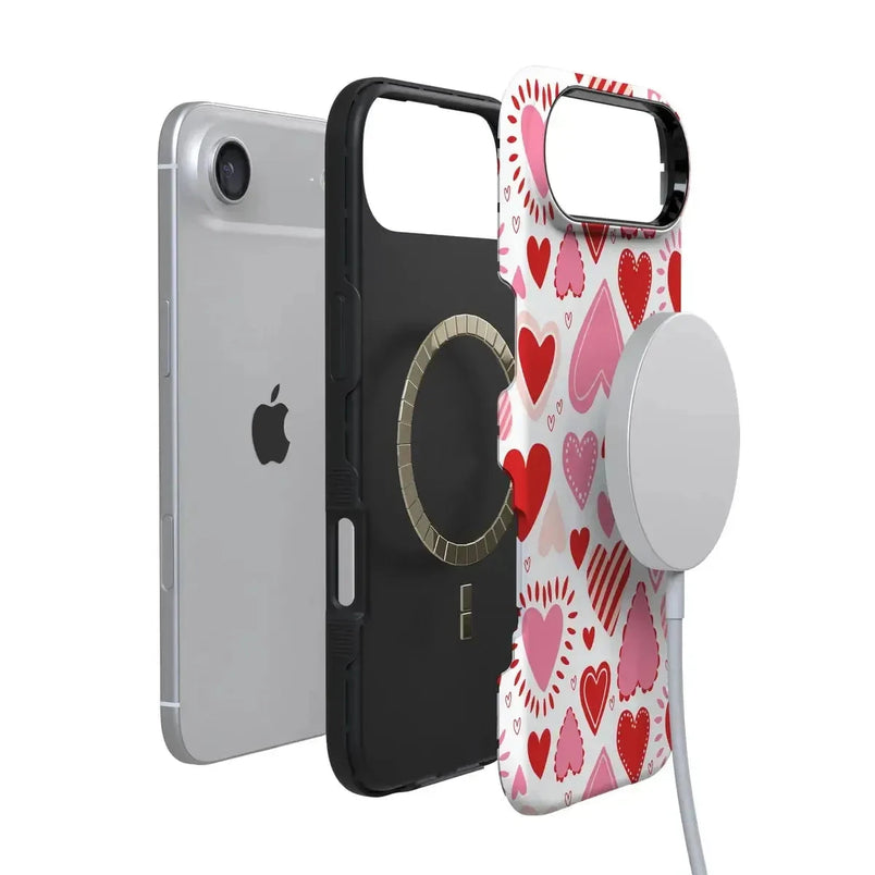 Love Struck | Heart Stickers Case Phone Case Casetry 