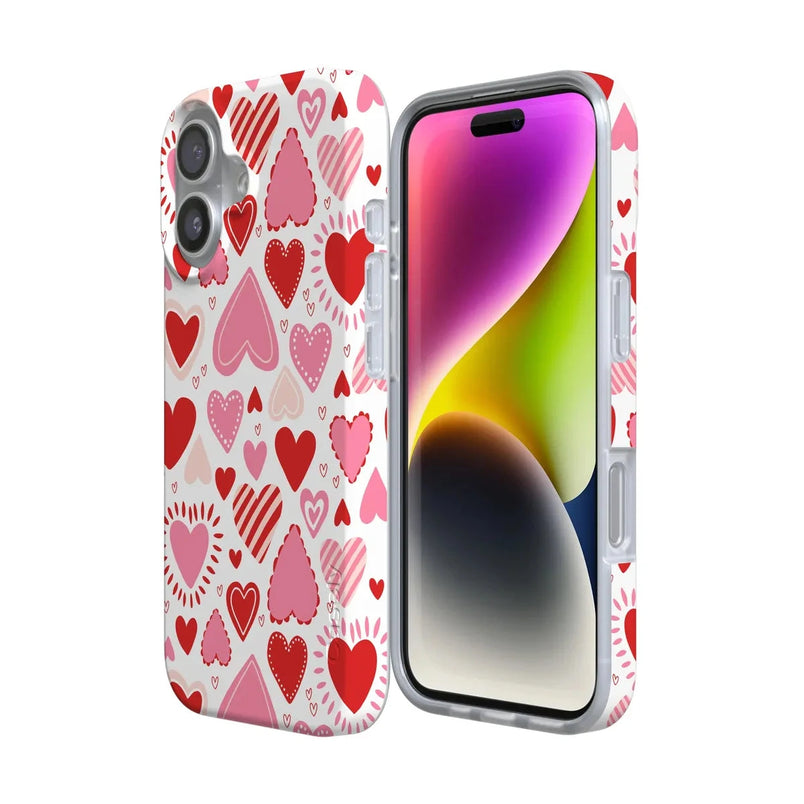 Love Struck | Heart Stickers Case Phone Case Casetry 