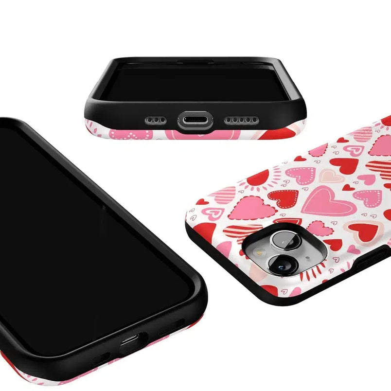 Love Struck | Heart Stickers Case Phone Case Casetry 