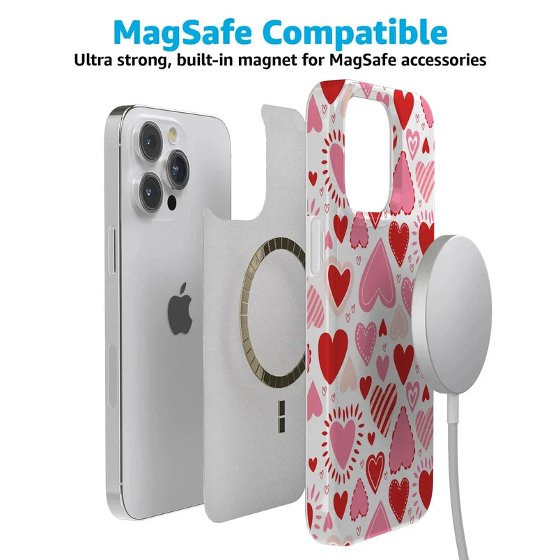 Love Struck | Heart Stickers Case Phone Case Casetry 