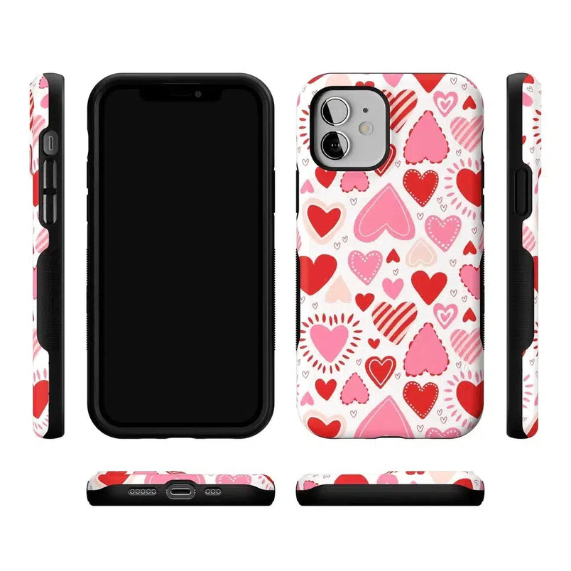 Love Struck | Heart Stickers Case Phone Case Casetry 