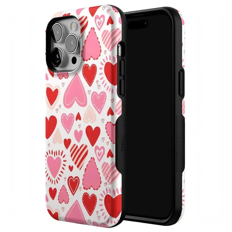 Love Struck | Heart Stickers Case Phone Case Casetry 