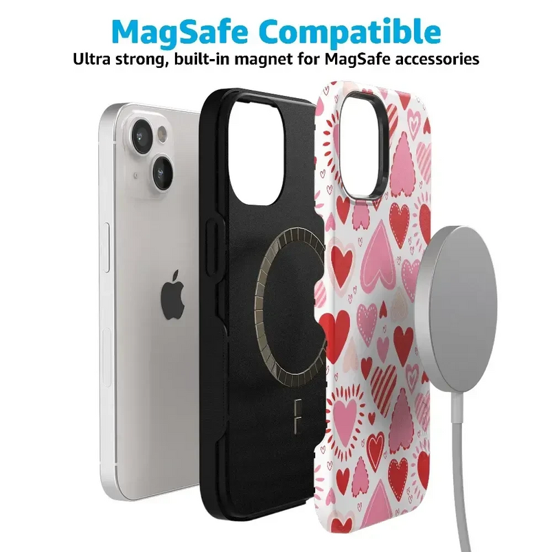 Love Struck | Heart Stickers Case Phone Case Casetry 
