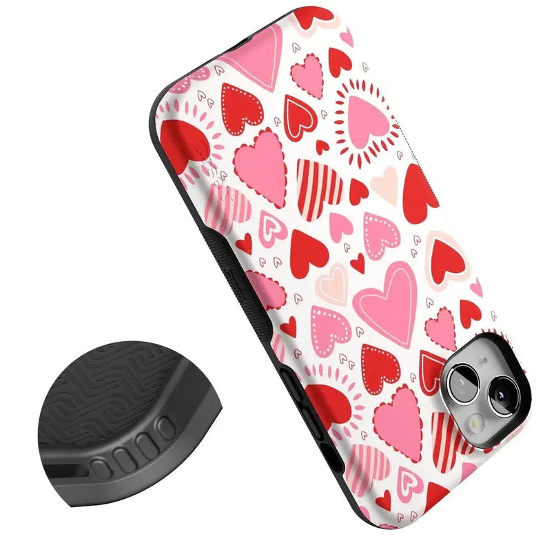 Love Struck | Heart Stickers Case Phone Case Casetry 