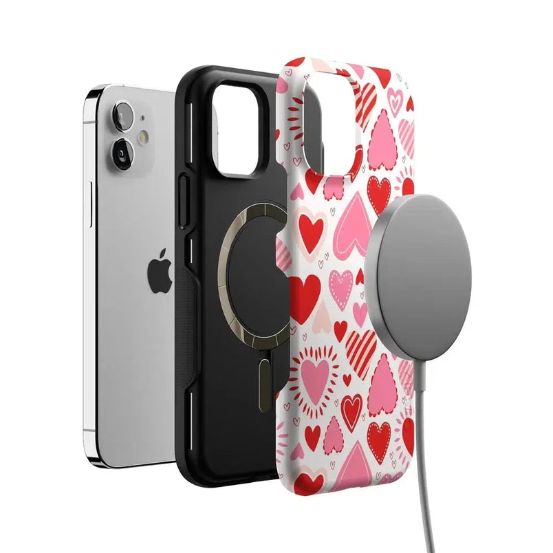 Love Struck | Heart Stickers Case Phone Case Casetry 