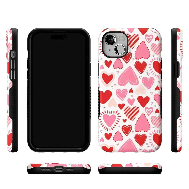 Love Struck | Heart Stickers Case Phone Case Casetry 