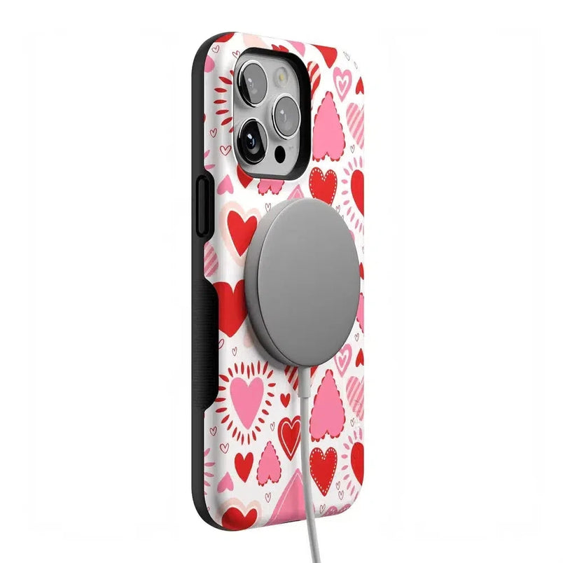 Love Struck | Heart Stickers Case Phone Case Casetry 