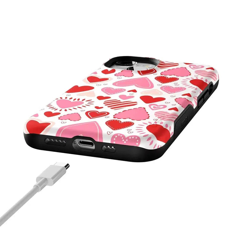 Love Struck | Heart Stickers Case Phone Case Casetry 