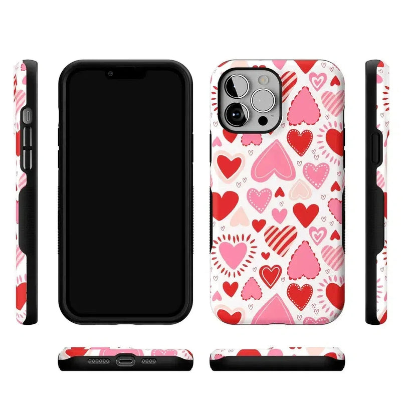 Love Struck | Heart Stickers Case Phone Case Casetry 