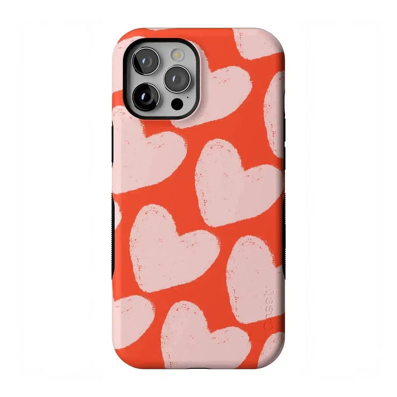 Love You More | Heart Doodle Case Phone Case Casetry Bold Flex + MagSafe® iPhone 12 Pro Max