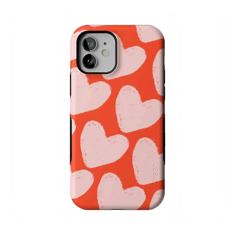 Love You More | Heart Doodle Case Phone Case Casetry Bold Flex + MagSafe® iPhone 12