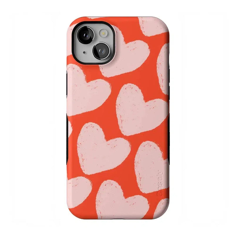 Love You More | Heart Doodle Case Phone Case Casetry Bold Flex + MagSafe® iPhone 14 Plus