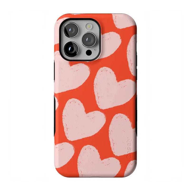 Love You More | Heart Doodle Case Phone Case Casetry Bold Flex + MagSafe® iPhone 14 Pro Max