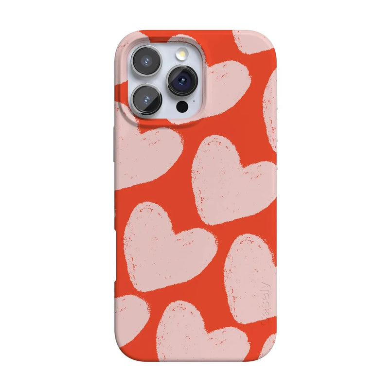 Love You More | Heart Doodle Case Phone Case Casetry Classic + MagSafe® iPhone 16 Pro Max 