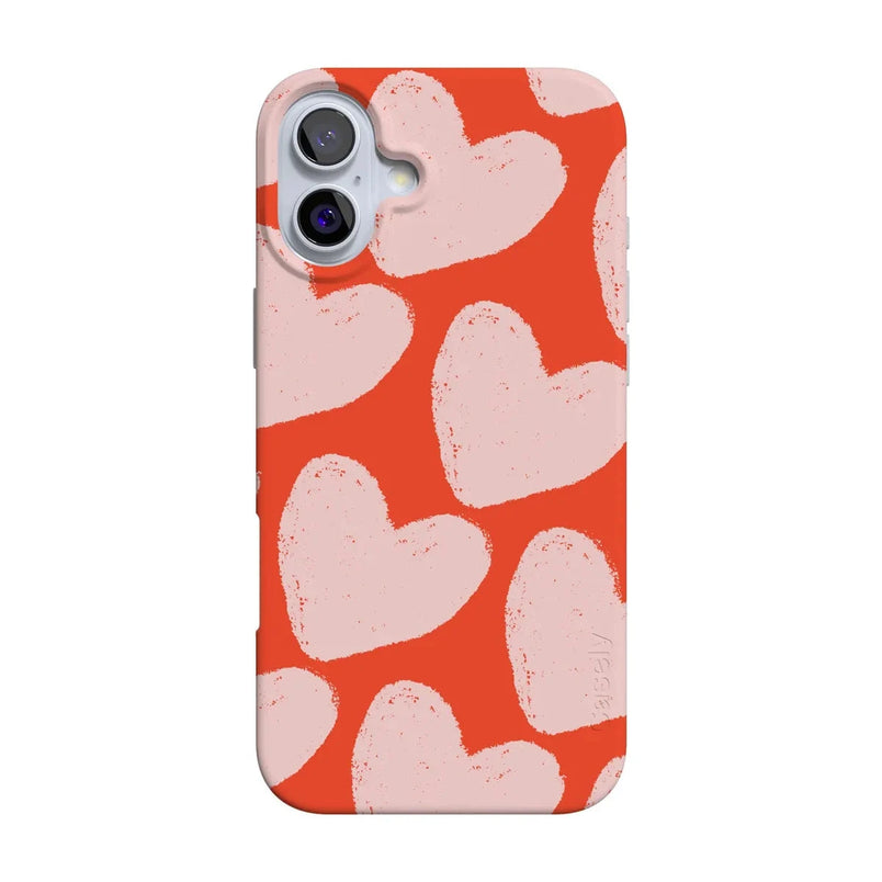 Love You More | Heart Doodle Case Phone Case Casetry Classic + MagSafe® iPhone 16 