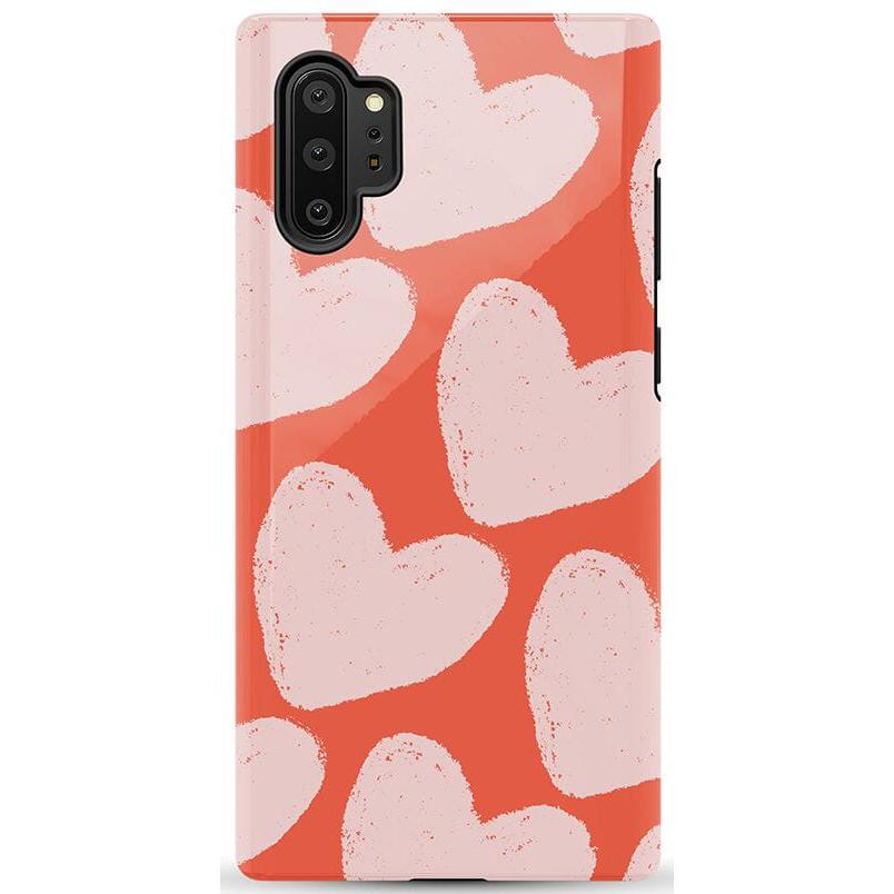 The Valentine's Collection | Red Painted Hearts Case Phone Case Casetry Essential Galaxy Note 10 Plus