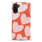 The Valentine's Collection | Red Painted Hearts Case Phone Case Casetry Essential Galaxy Note 10