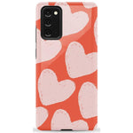 The Valentine's Collection | Red Painted Hearts Case Phone Case Casetry Essential Galaxy Note 20
