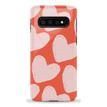 The Valentine's Collection | Red Painted Hearts Case Phone Case Casetry Essential Galaxy S10