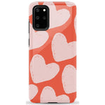 The Valentine's Collection | Red Painted Hearts Case Phone Case Casetry Essential Galaxy S20 Plus