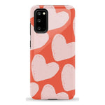 The Valentine's Collection | Red Painted Hearts Case Phone Case Casetry Essential Galaxy S20