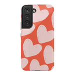 The Valentine's Collection | Red Painted Hearts Case Phone Case Casetry Essential Galaxy S21