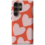 The Valentine's Collection | Red Painted Hearts Case Phone Case Casetry Essential Galaxy S23 Ultra