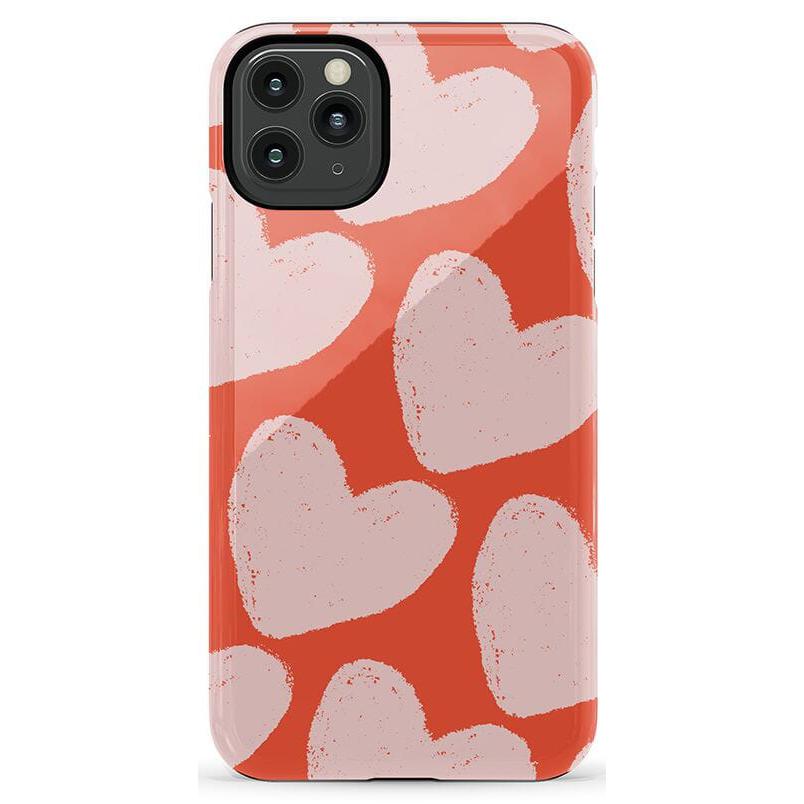 The Valentine's Collection | Red Painted Hearts Case Phone Case Casetry Essential iPhone 11 Pro Max