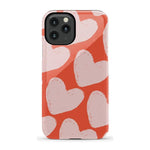 The Valentine's Collection | Red Painted Hearts Case Phone Case Casetry Essential iPhone 11 Pro