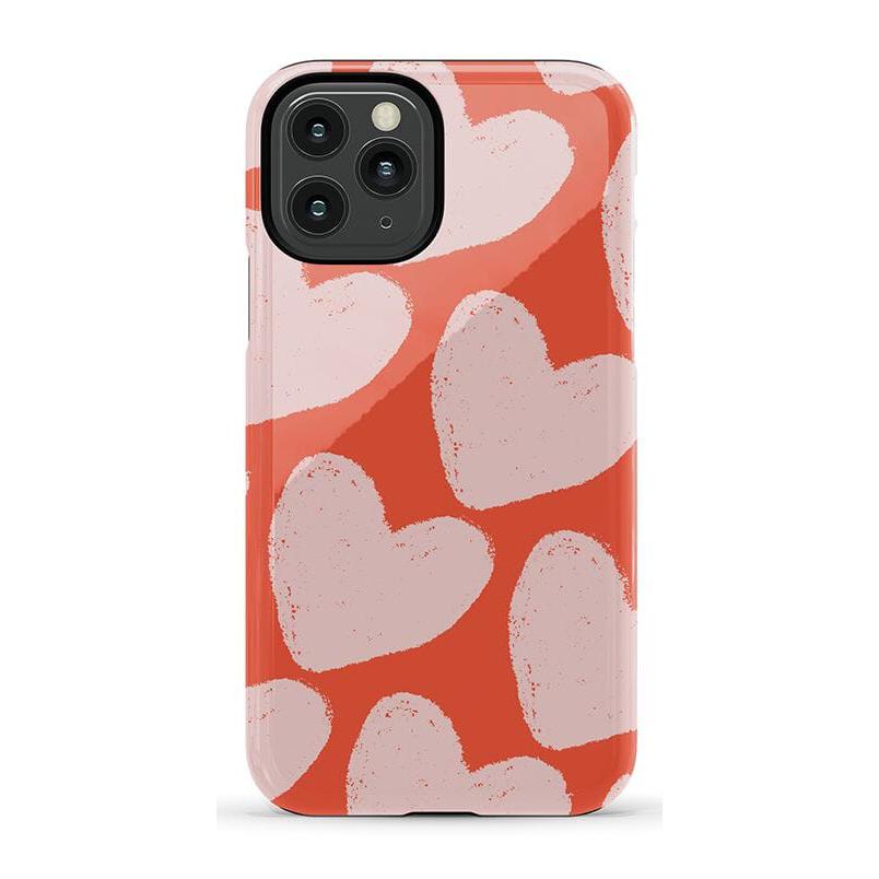 The Valentine's Collection | Red Painted Hearts Case Phone Case Casetry Essential iPhone 11 Pro