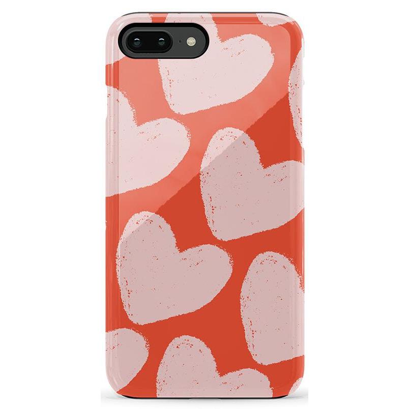 The Valentine's Collection | Red Painted Hearts Case Phone Case Casetry Essential iPhone 6/7/8 Plus