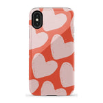 The Valentine's Collection | Red Painted Hearts Case Phone Case Casetry Essential iPhone 11