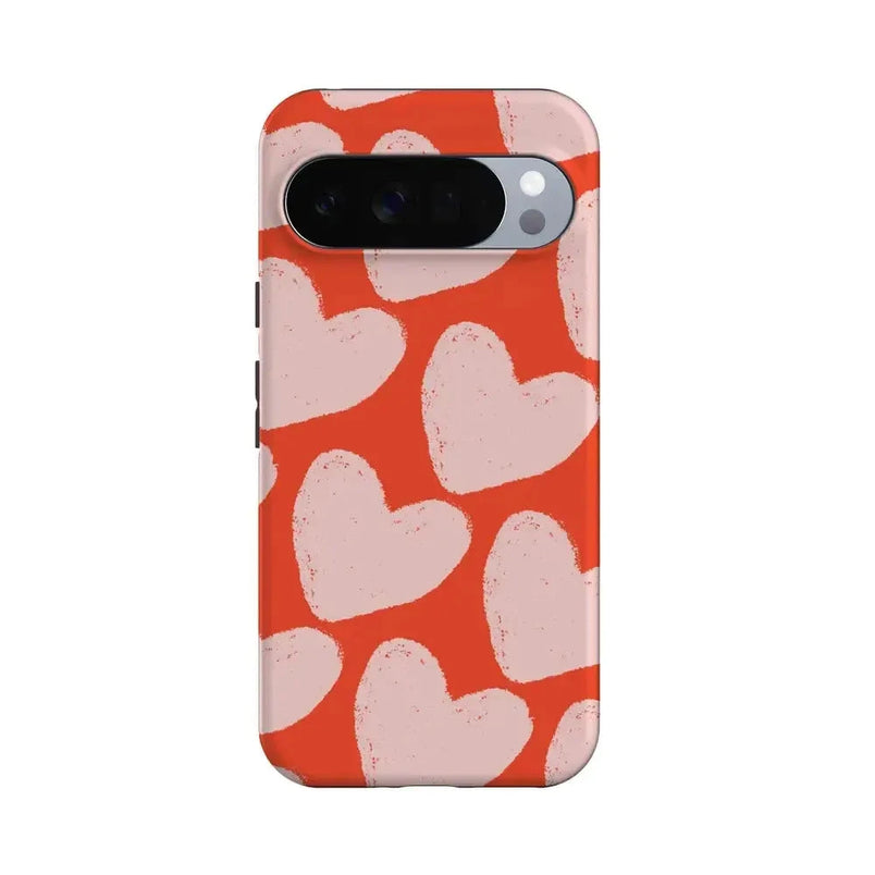 Love You More | Heart Doodle Case Phone Case Casetry Essential + MagSafe® Google Pixel 10 Pro XL 