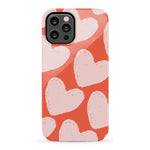 The Valentine's Collection | Red Painted Hearts Case Phone Case Casetry Essential iPhone 12 Pro