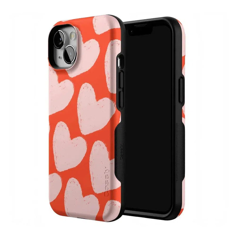 Love You More | Heart Doodle Case Phone Case Casetry 